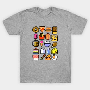 8 bit foodie v2 T-Shirt